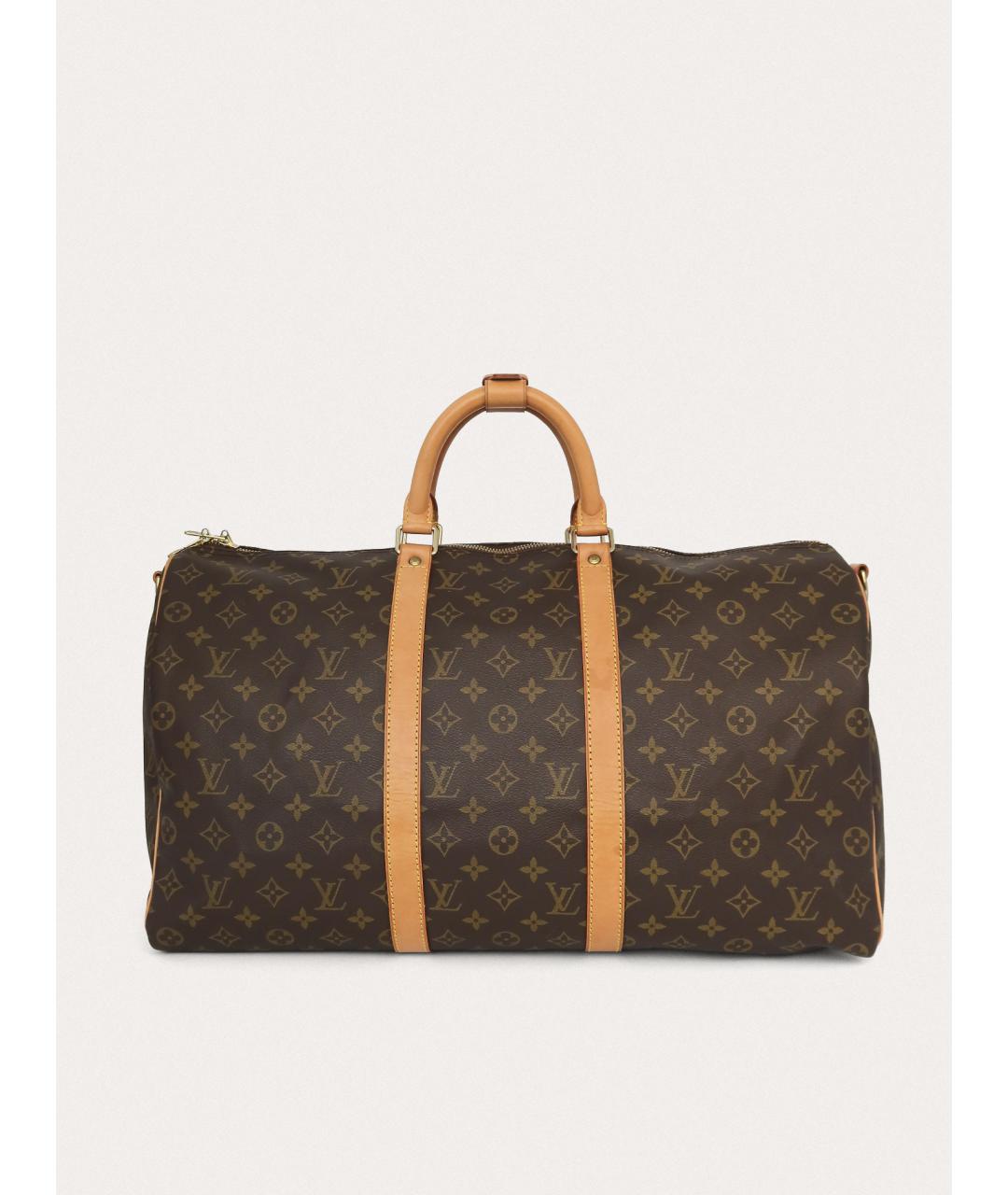 LOUIS VUITTON Коричневая дорожная/спортивная сумка, фото 9
