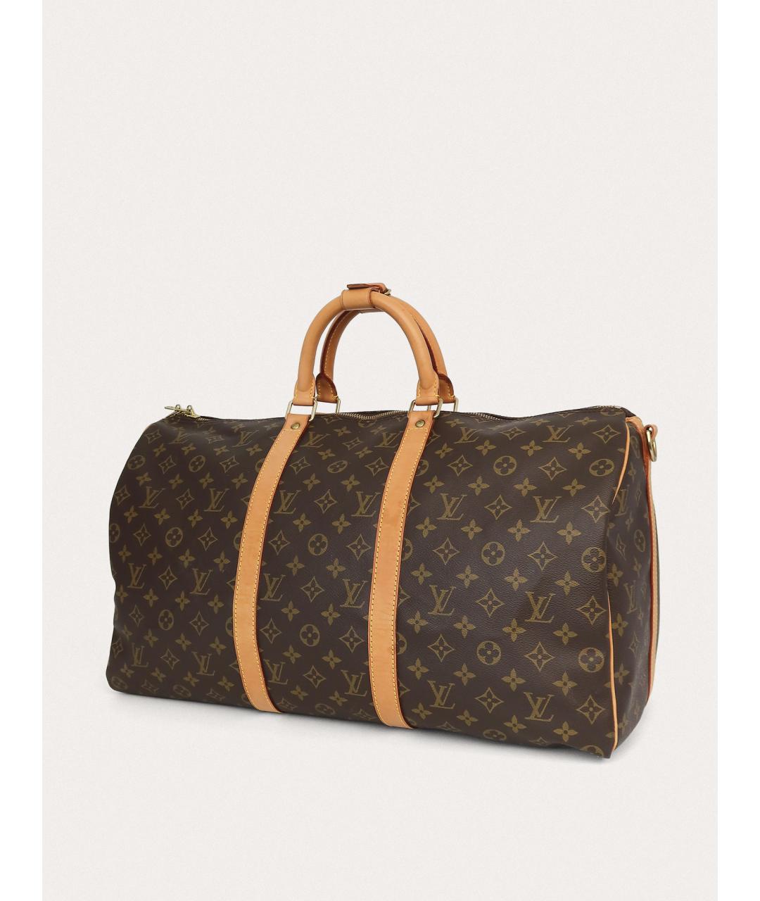 LOUIS VUITTON Коричневая дорожная/спортивная сумка, фото 2