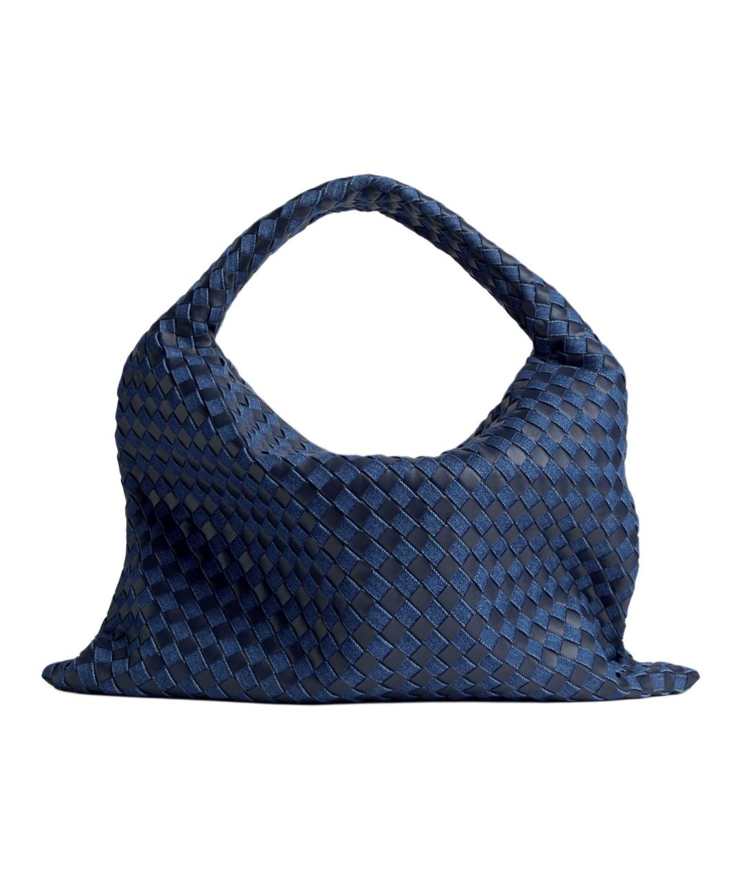 BOTTEGA VENETA Синяя кожаная сумка через плечо, фото 3