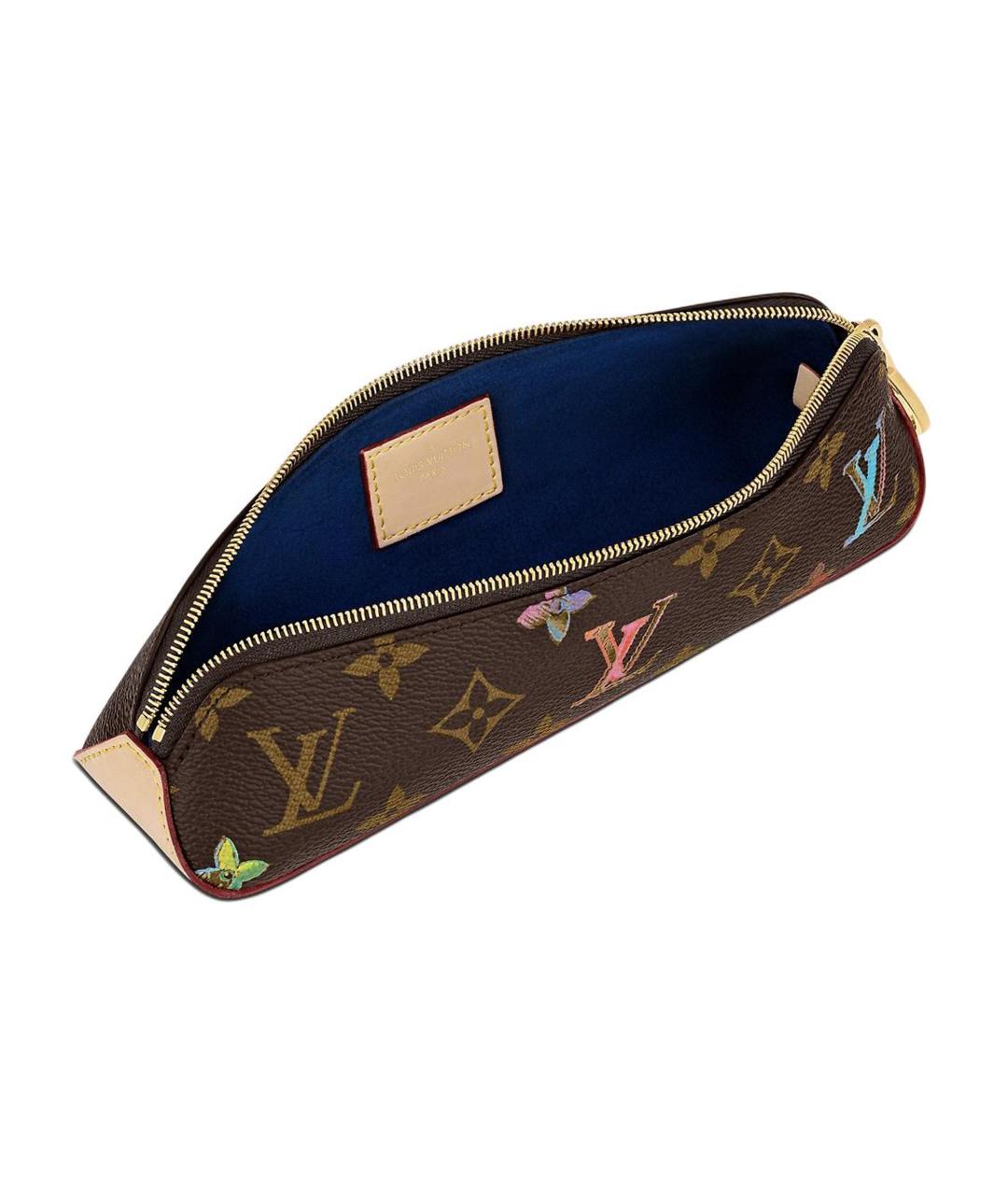 LOUIS VUITTON Коричневая косметичка, фото 3