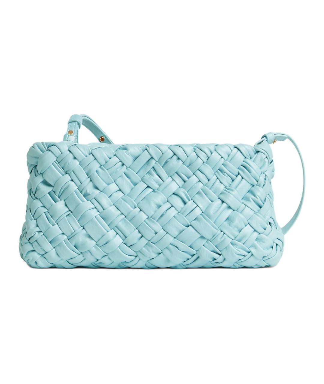BOTTEGA VENETA Голубая кожаная сумка через плечо, фото 1