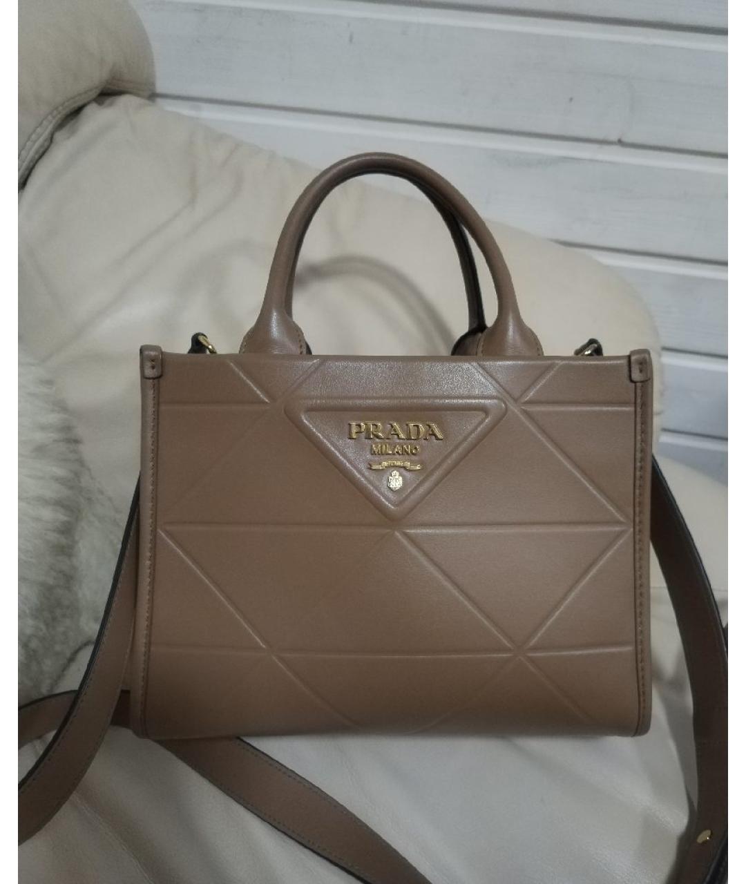PRADA Кожаная сумка через плечо, фото 10