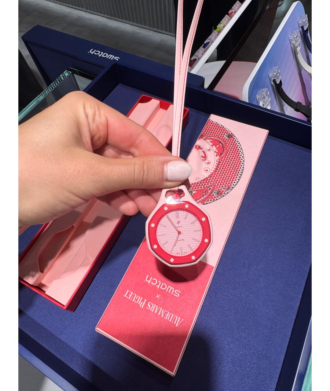 Swatch Розовые часы, фото 4