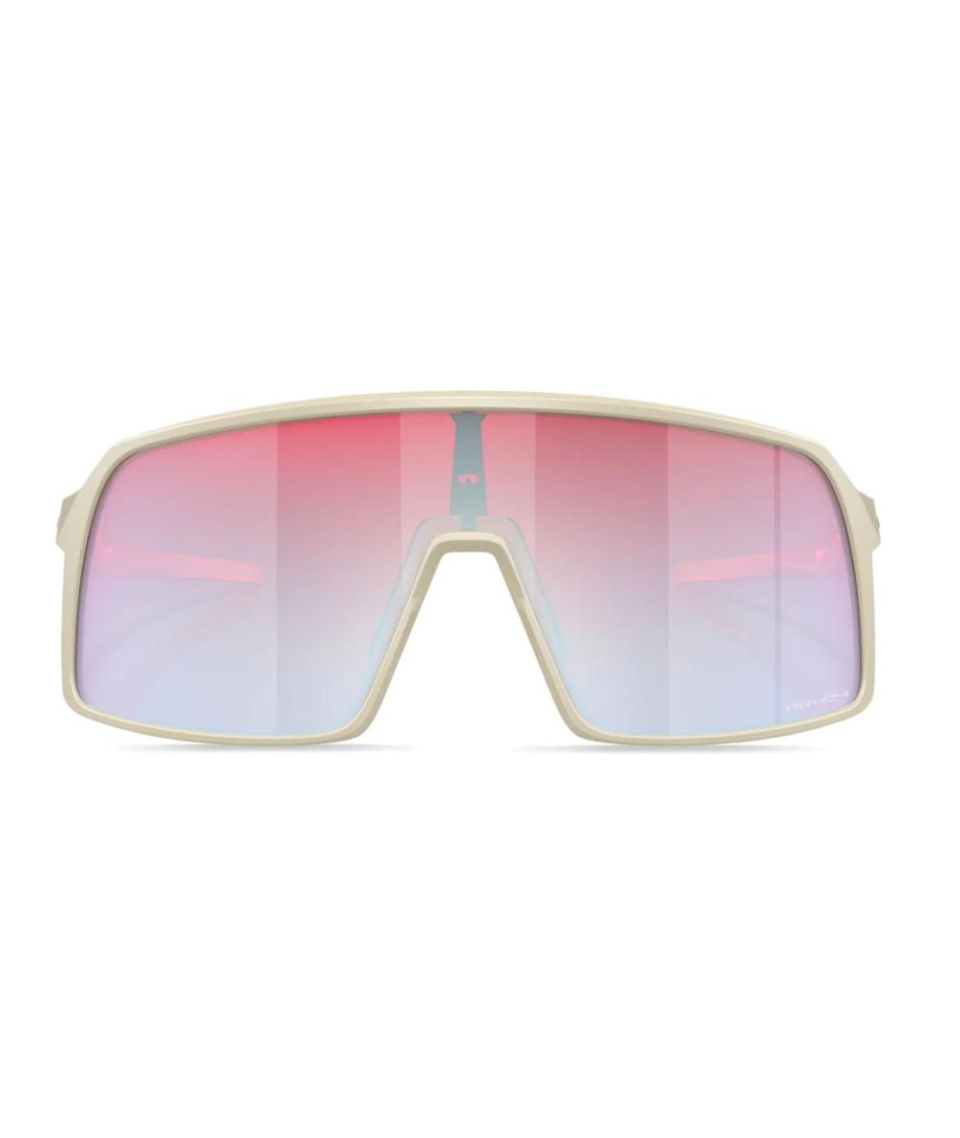 OAKLEY Бежевые пластиковые солнцезащитные очки, фото 2