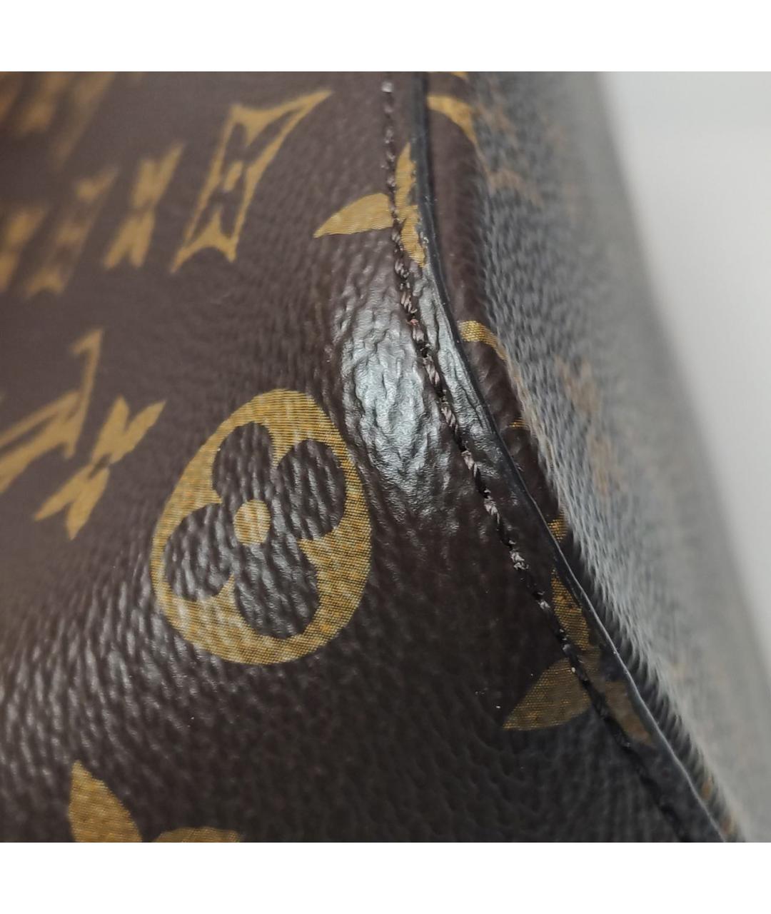 LOUIS VUITTON Красная кожаная сумка тоут, фото 8