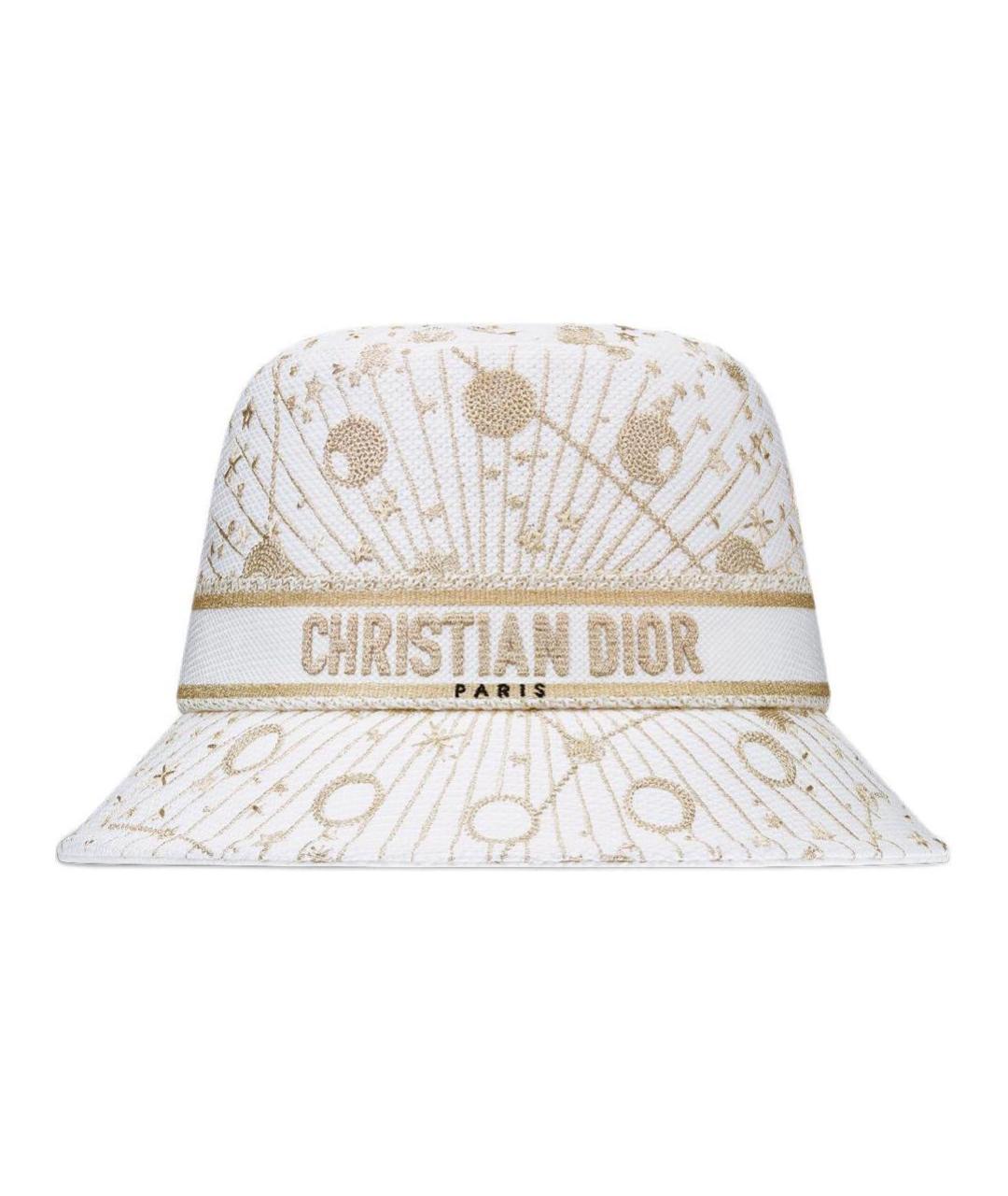 CHRISTIAN DIOR Белая хлопковая панама, фото 2