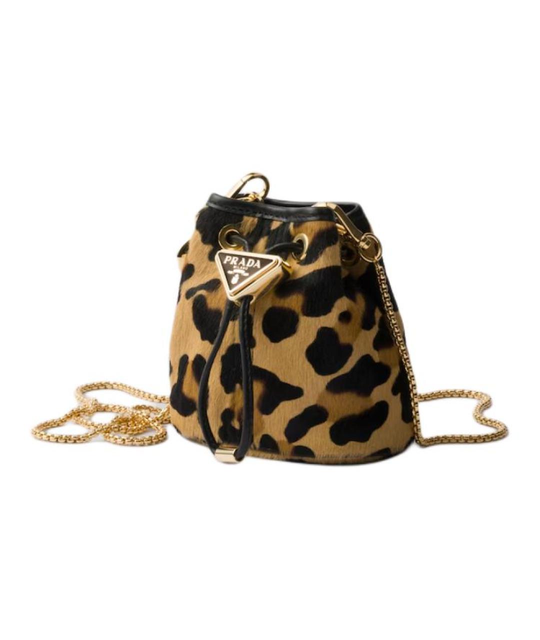 PRADA Коричневая кожаная сумка через плечо, фото 2