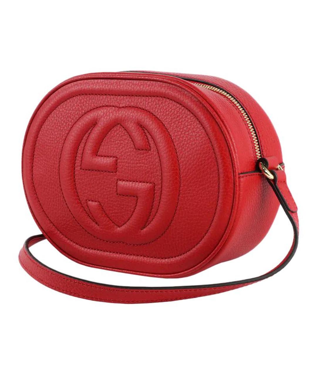 GUCCI Красная кожаная сумка через плечо, фото 2