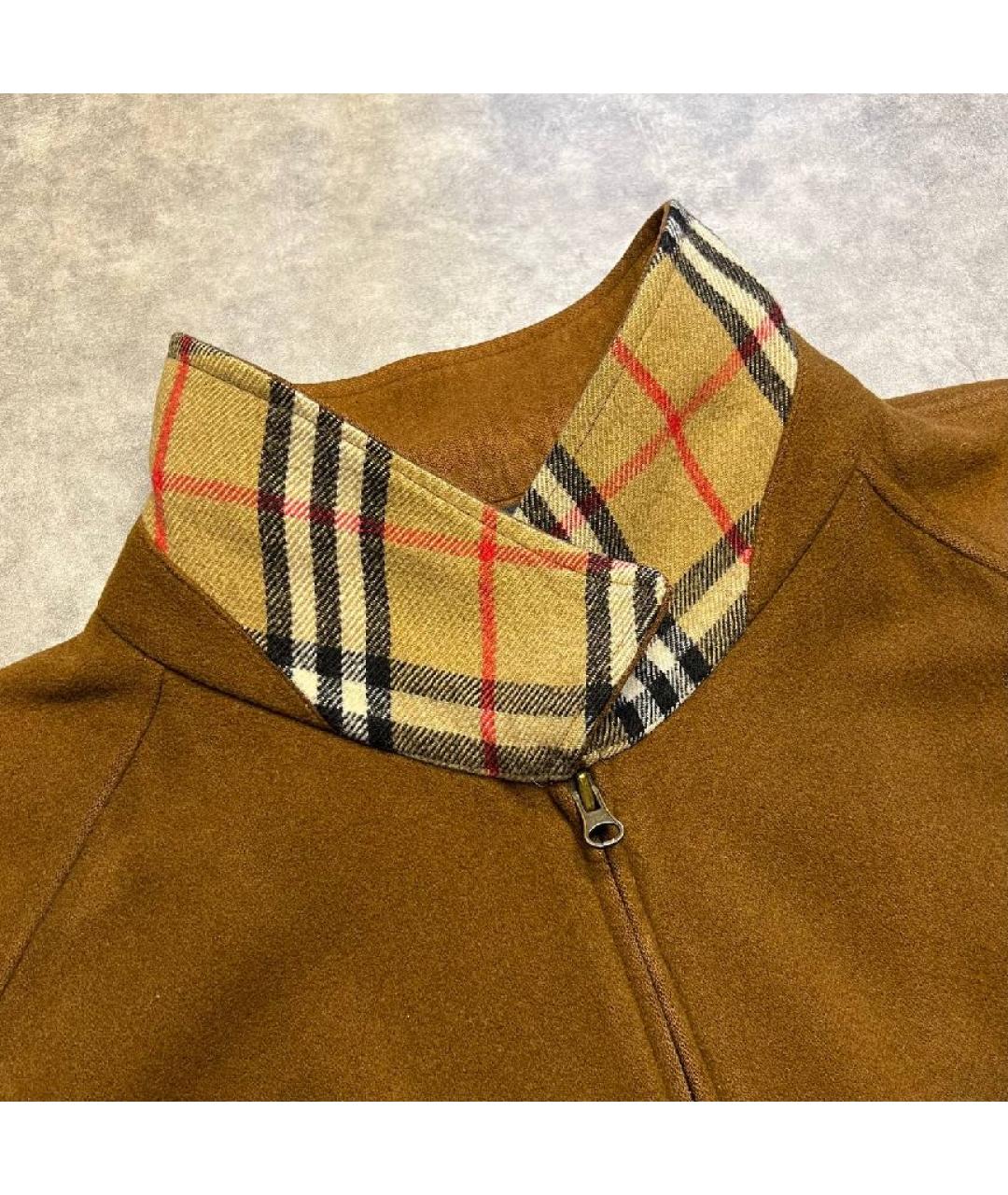 BURBERRY Коричневая шерстяная куртка, фото 6