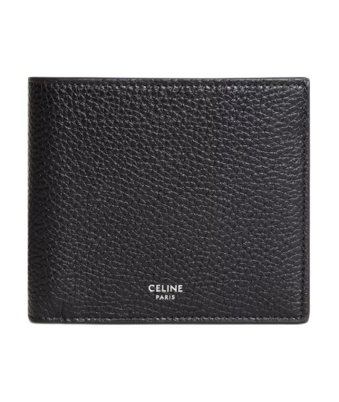 CELINE Черный кожаный кошелек, фото 1