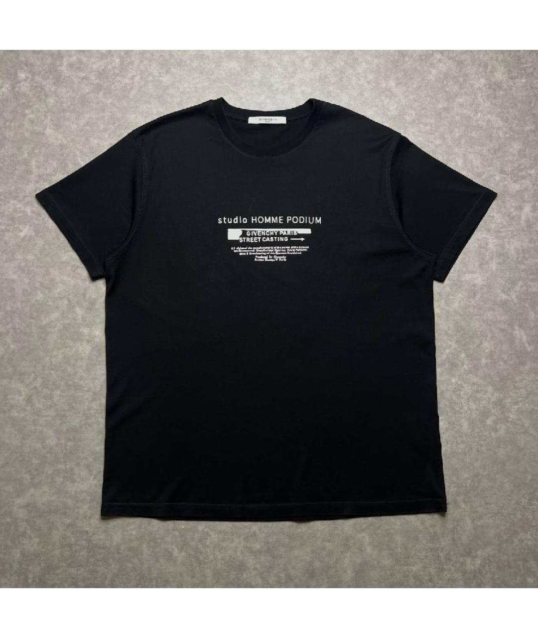 GIVENCHY Черная хлопковая футболка, фото 7
