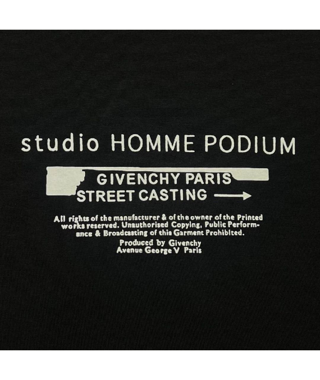 GIVENCHY Черная хлопковая футболка, фото 3