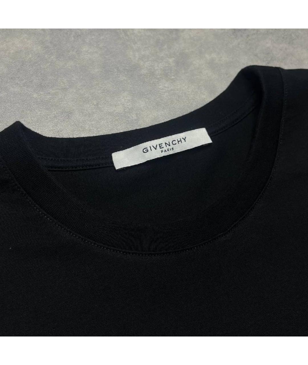 GIVENCHY Черная хлопковая футболка, фото 5