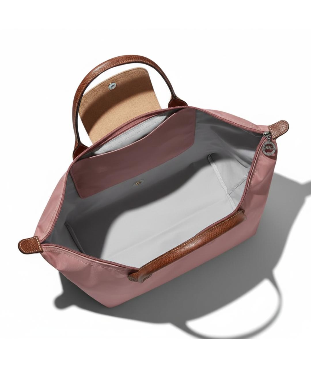 LONGCHAMP Розовая тканевая сумка через плечо, фото 4