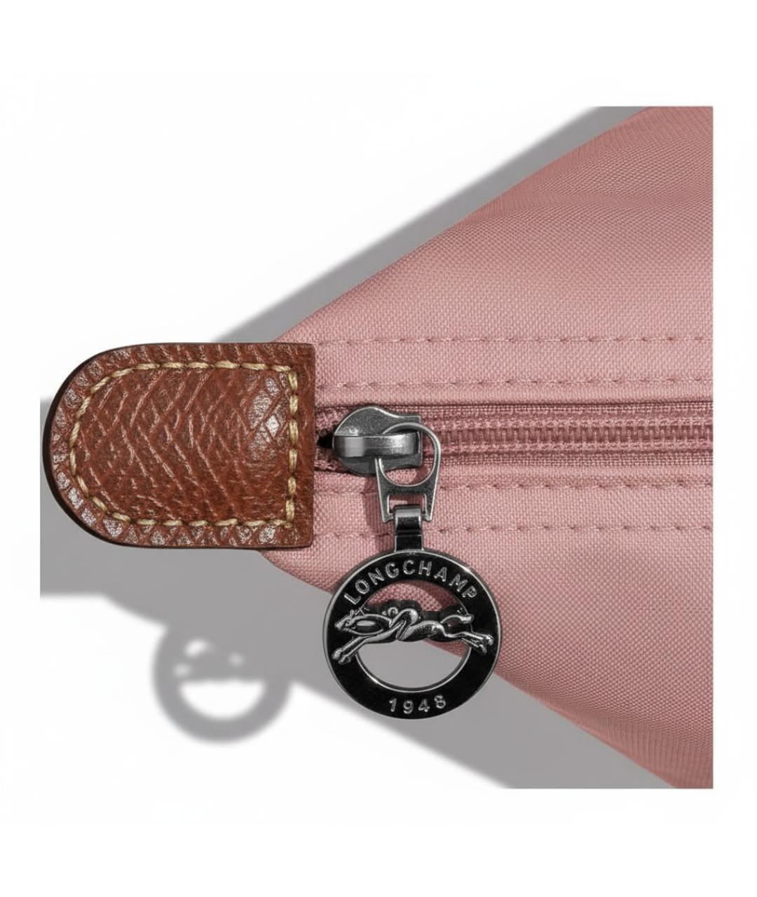 LONGCHAMP Розовая тканевая сумка через плечо, фото 5