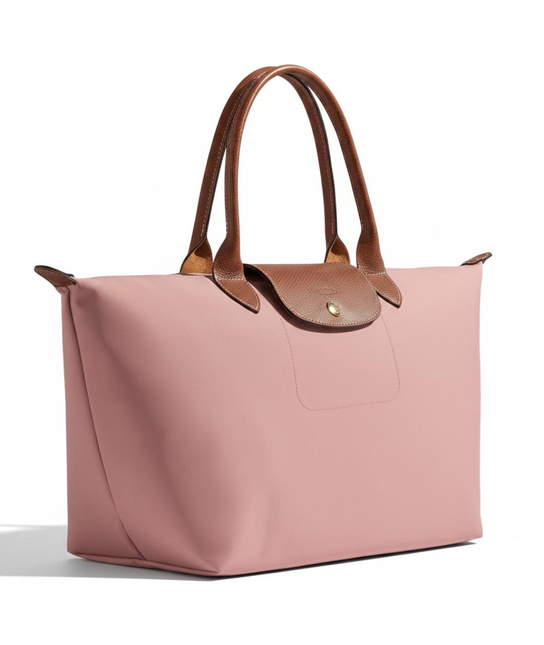 LONGCHAMP Розовая тканевая сумка через плечо, фото 2