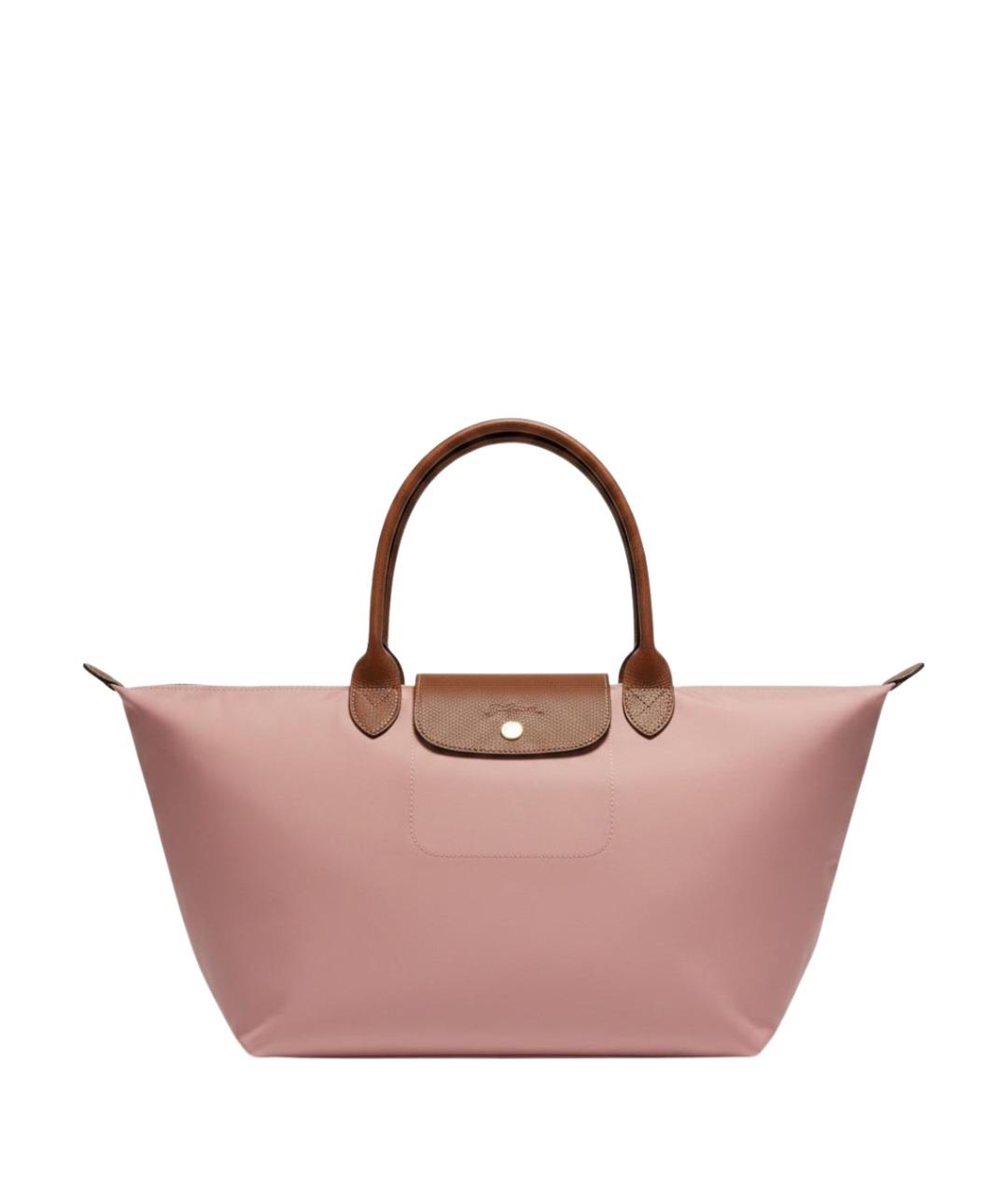 LONGCHAMP Розовая тканевая сумка через плечо, фото 1