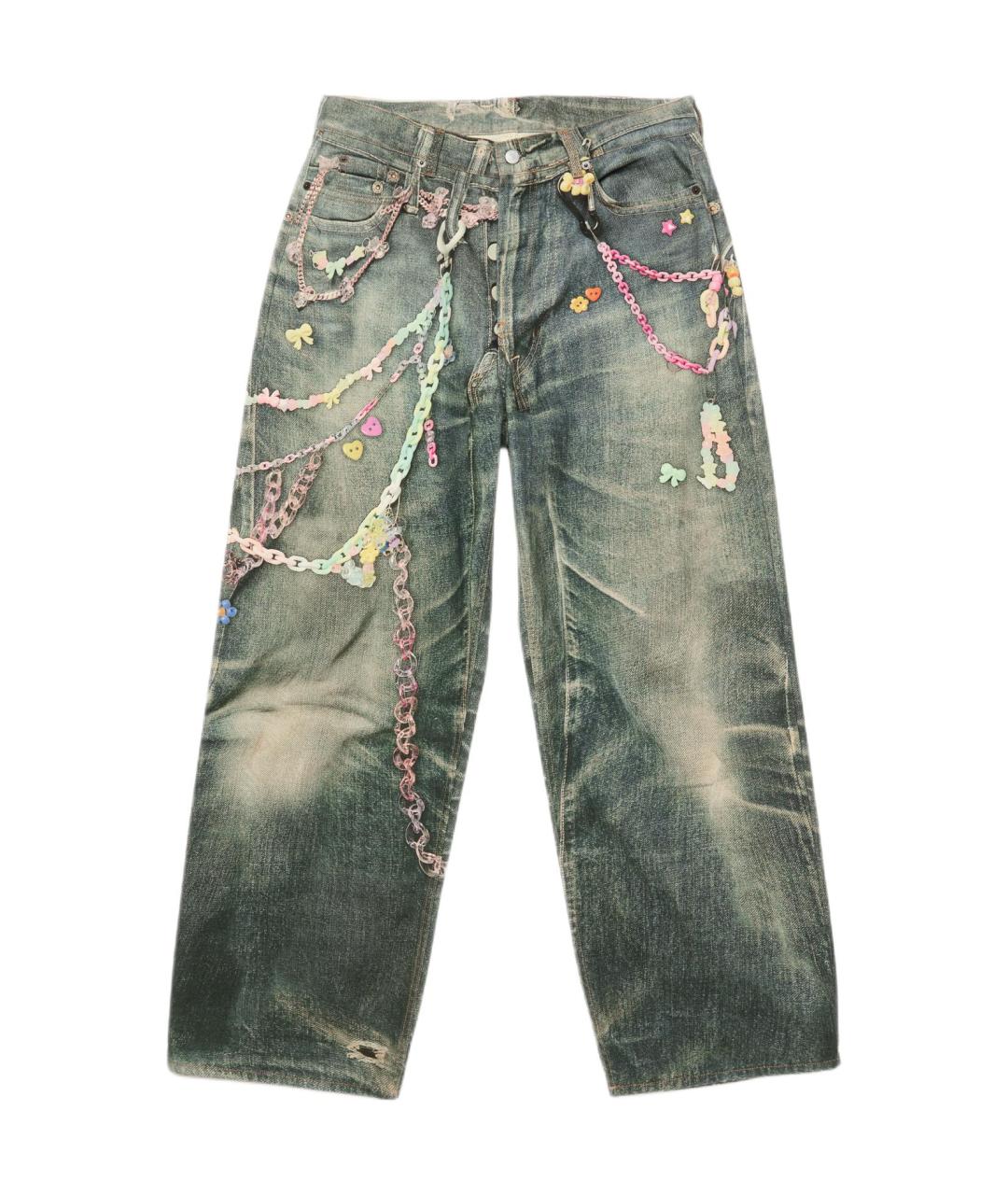 ACNE STUDIOS Синие прямые джинсы, фото 1