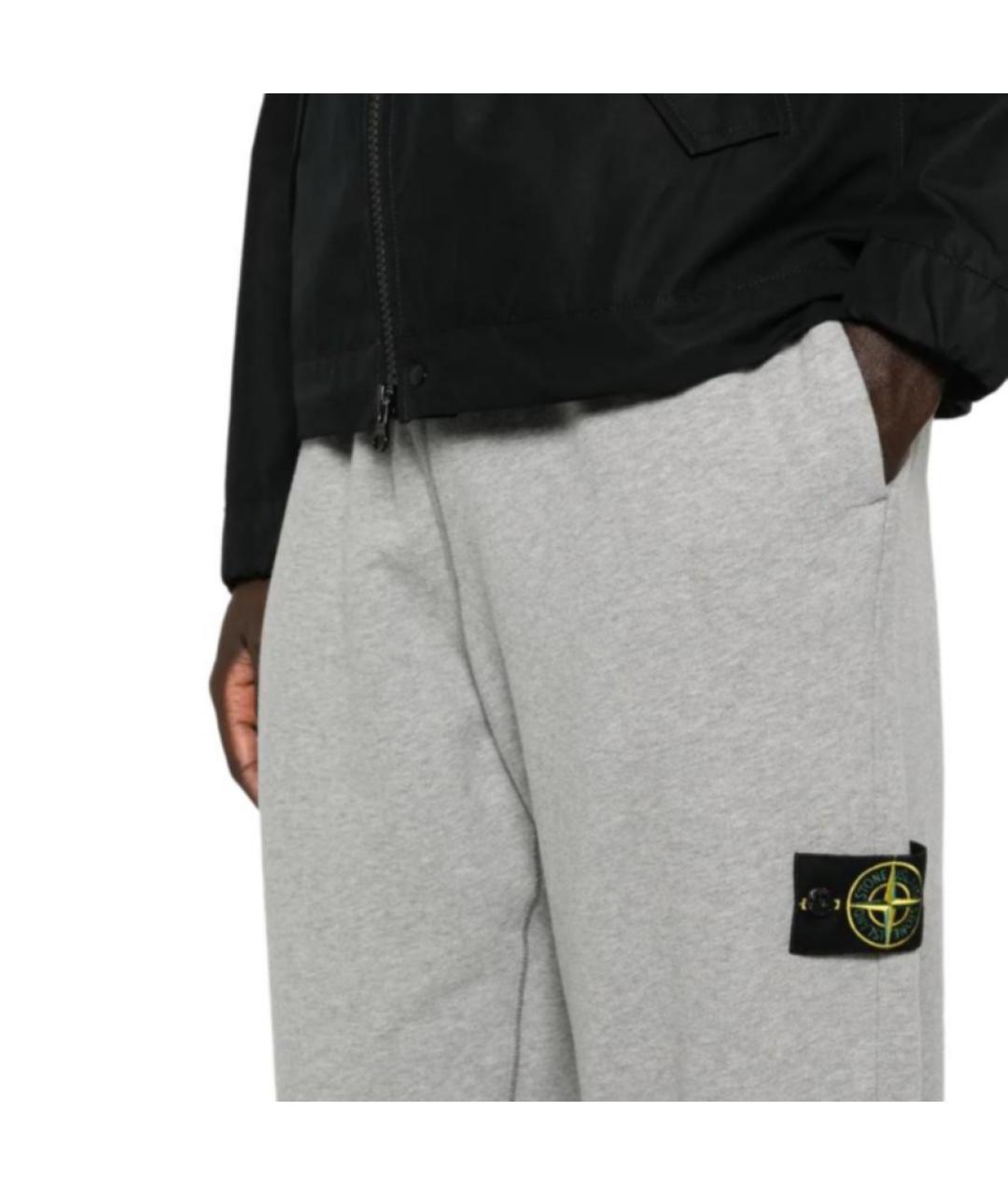 STONE ISLAND Серые повседневные брюки, фото 5