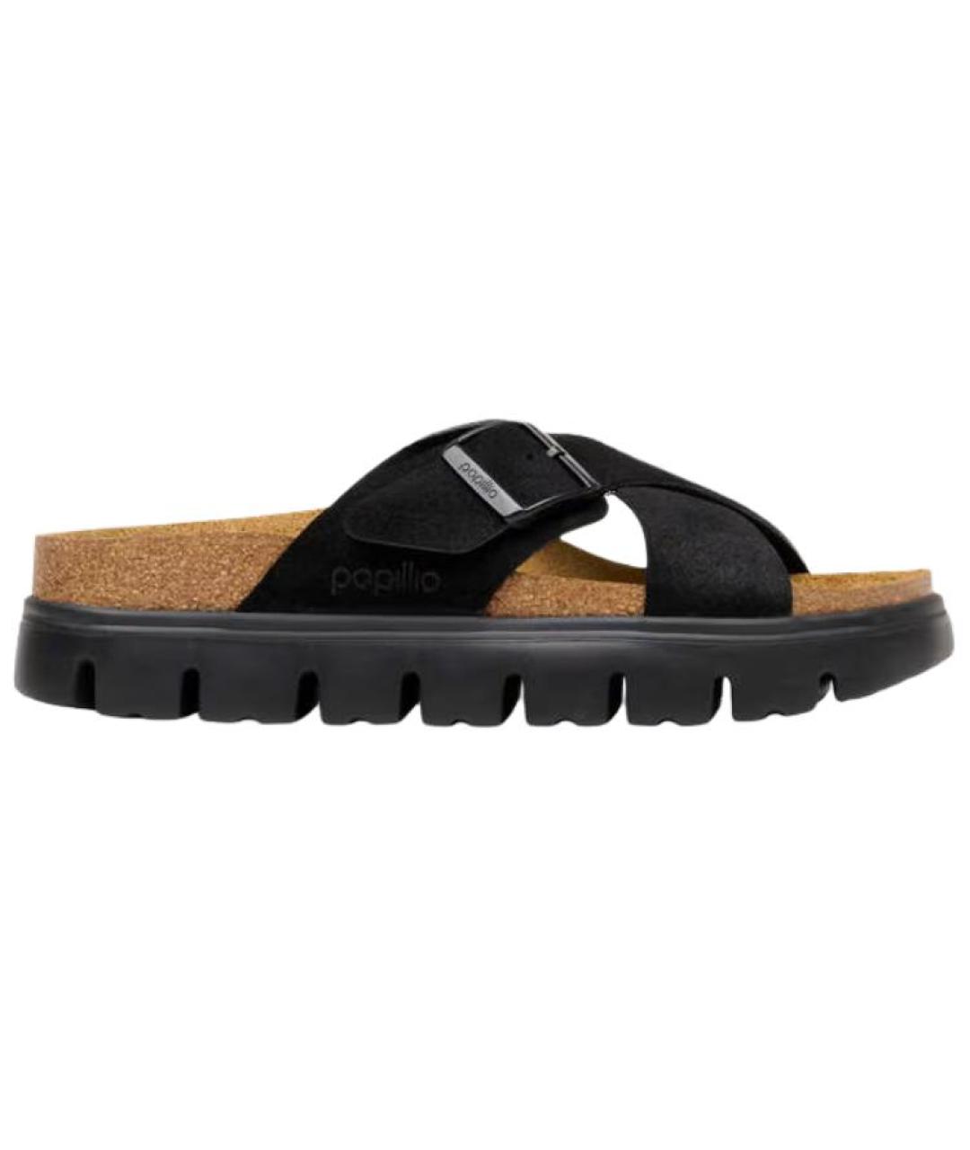 BIRKENSTOCK Черные шлепанцы, фото 1