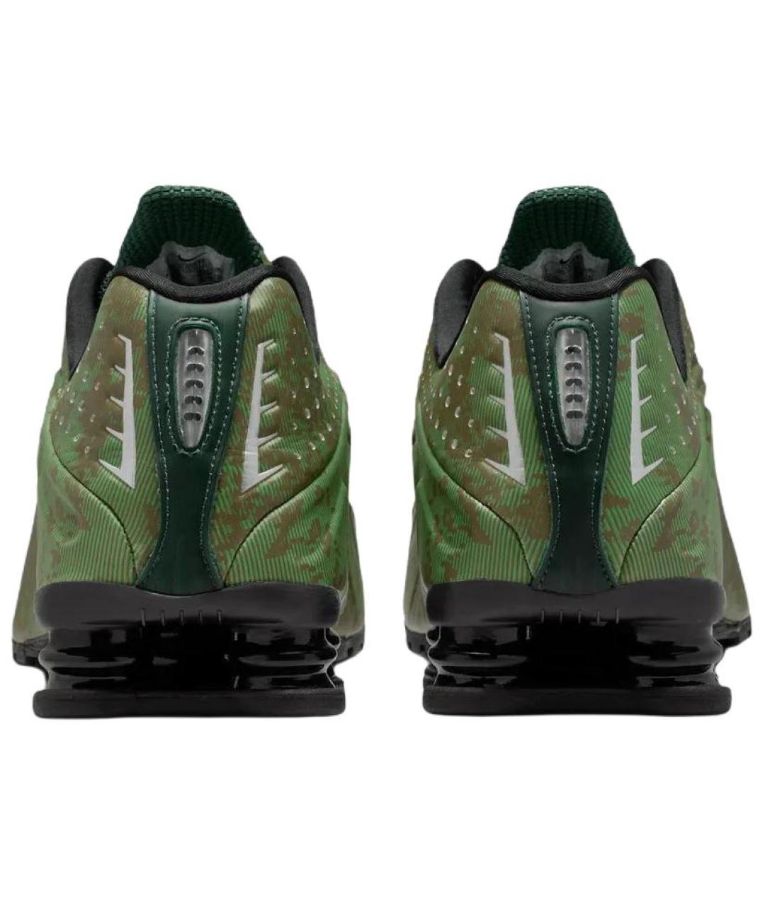 NIKE Зеленые синтетические низкие кроссовки / кеды, фото 5