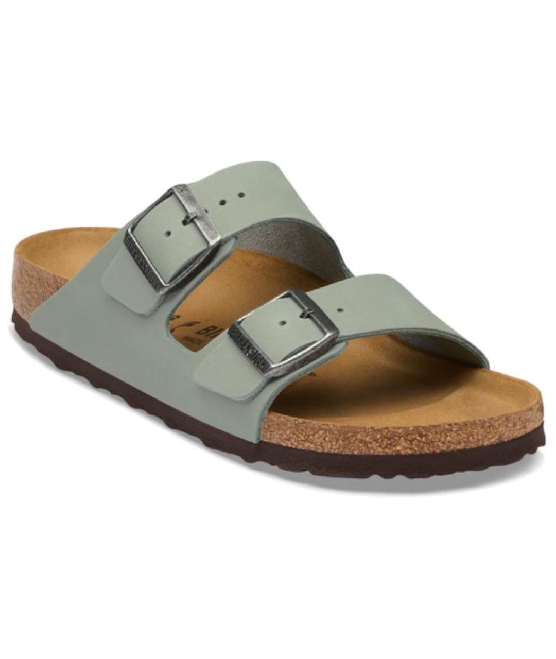 BIRKENSTOCK Зеленые кожаные сандалии, фото 2
