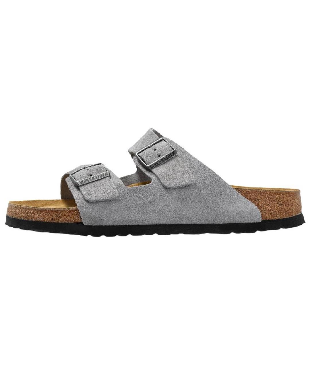 BIRKENSTOCK Серые замшевые сандалии, фото 2