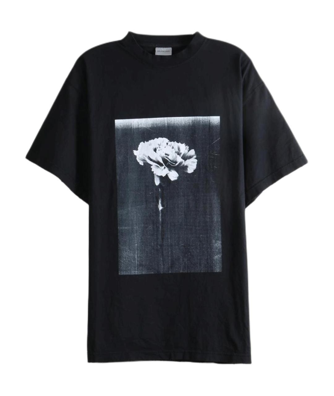 BALENCIAGA Черная футболка, фото 1
