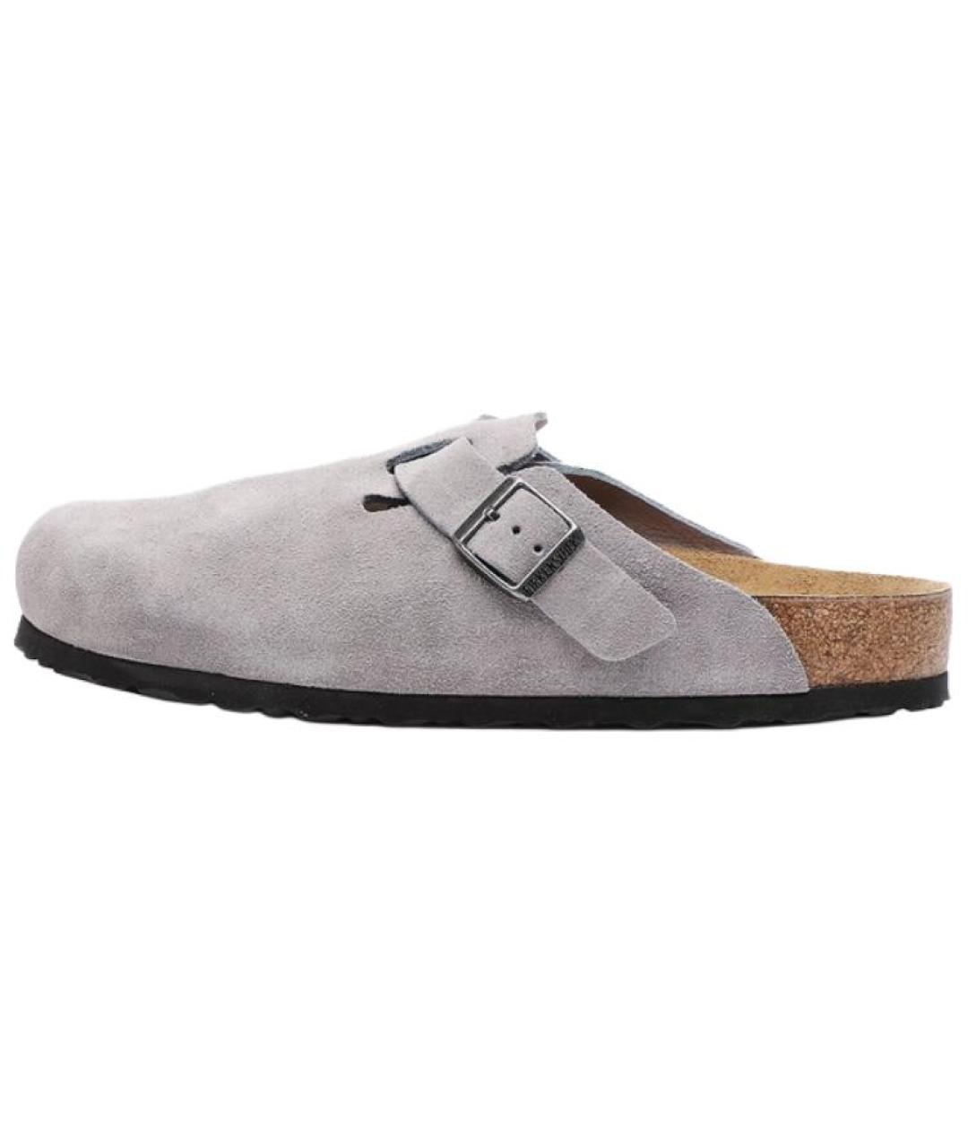 BIRKENSTOCK Серые замшевые сандалии, фото 3