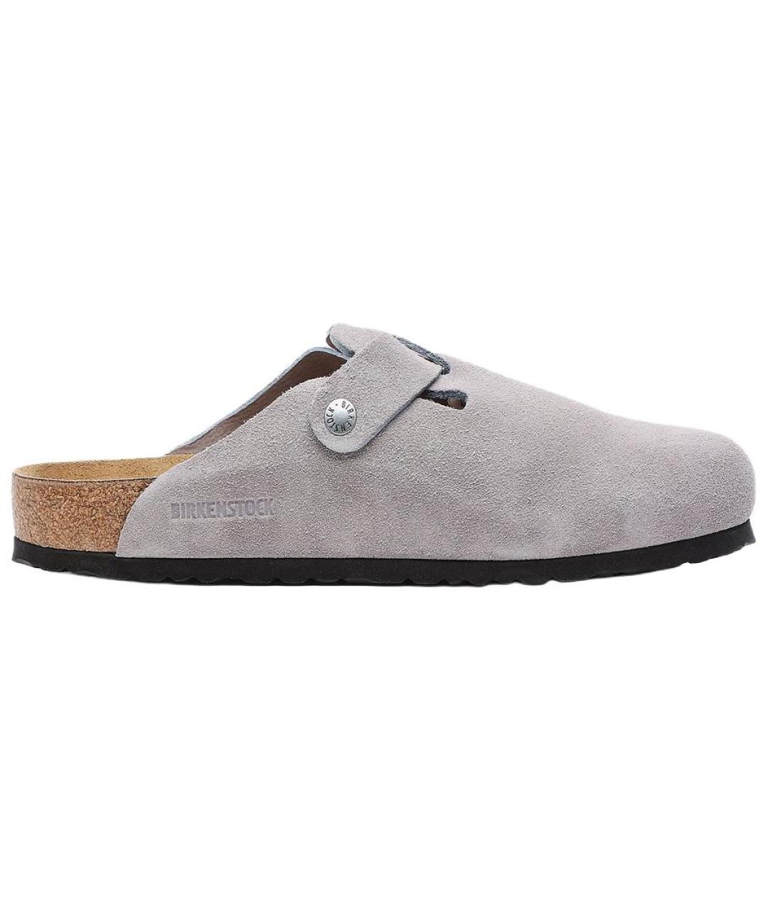 BIRKENSTOCK Серые замшевые сандалии, фото 2