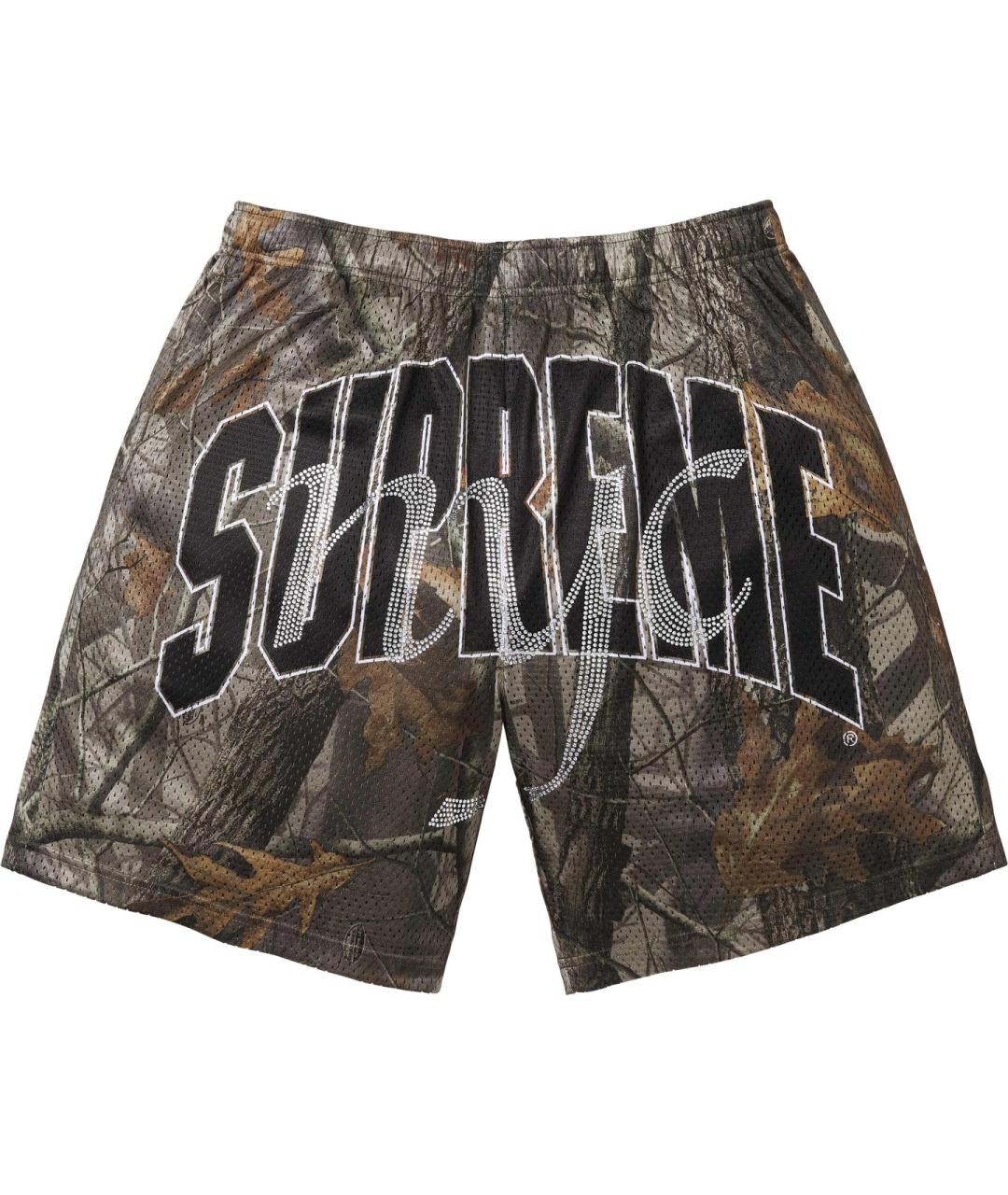 SUPREME Коричневые спортивные брюки и шорты, фото 1