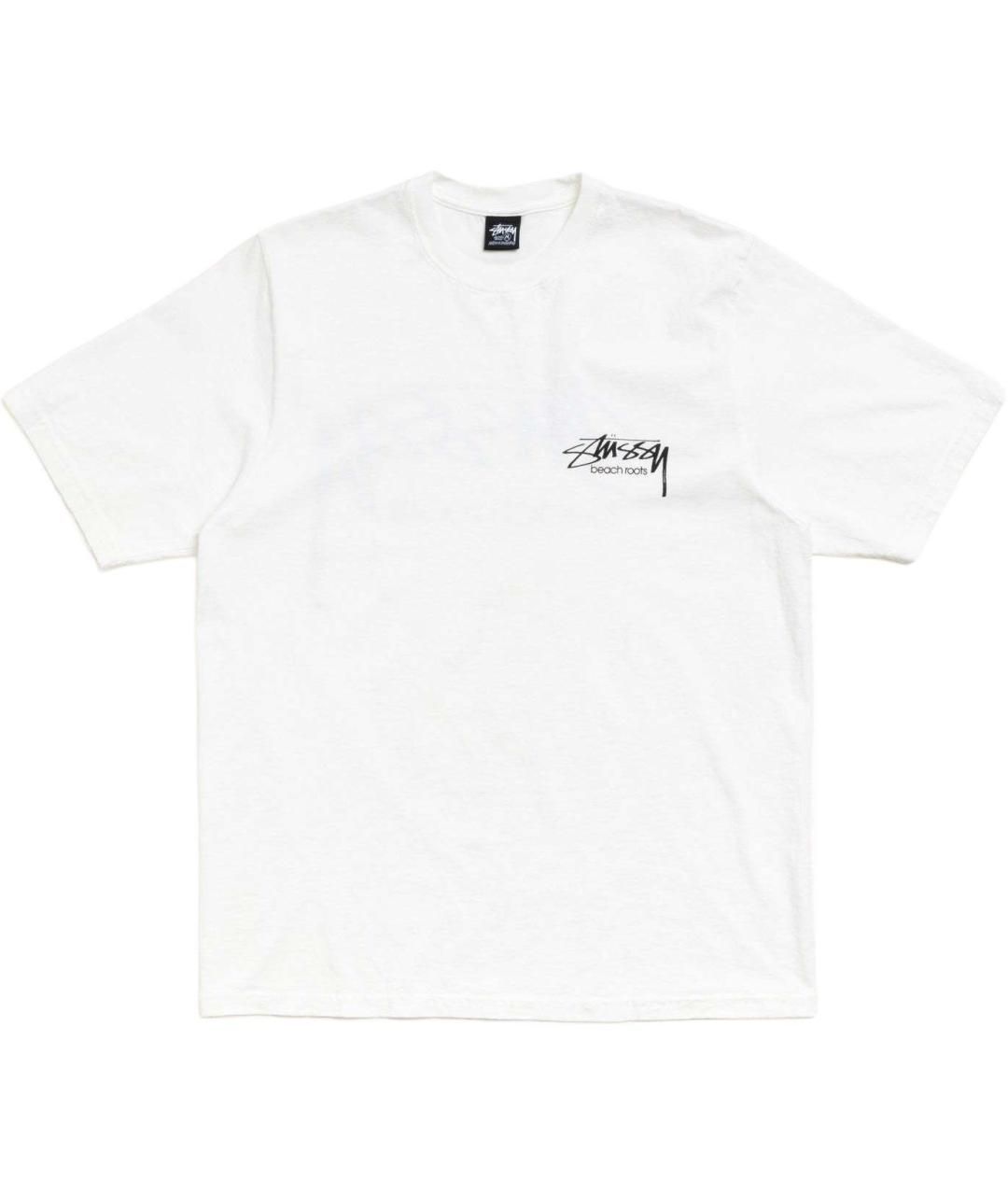 STUSSY Белая футболка, фото 1