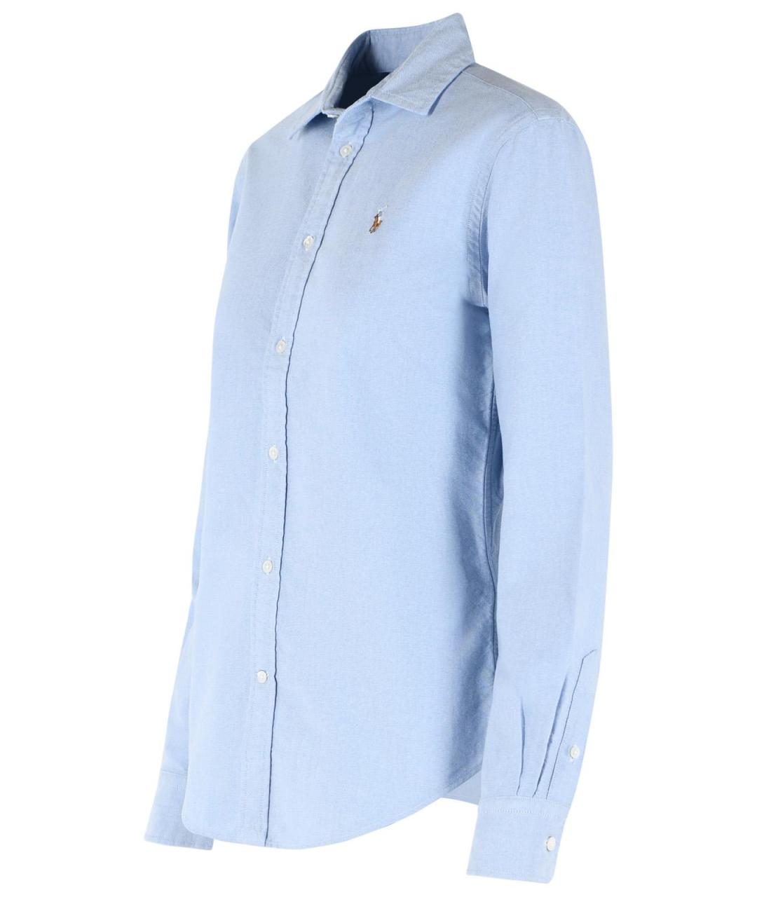 POLO RALPH LAUREN Голубая хлопковая рубашка, фото 2