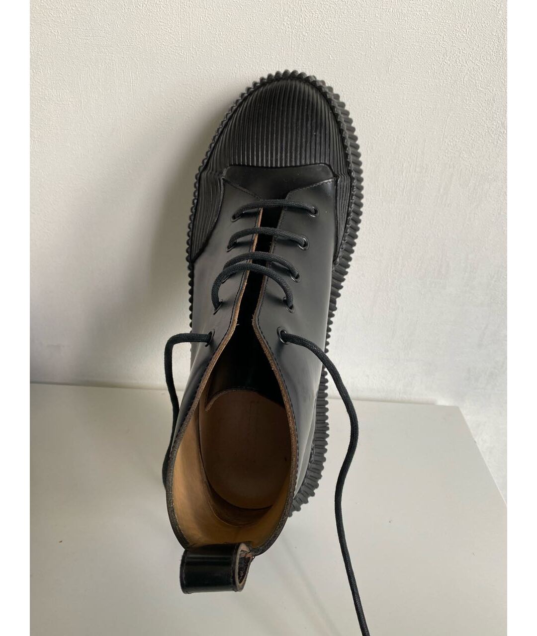 JIL SANDER Черные кожаные высокие ботинки, фото 5
