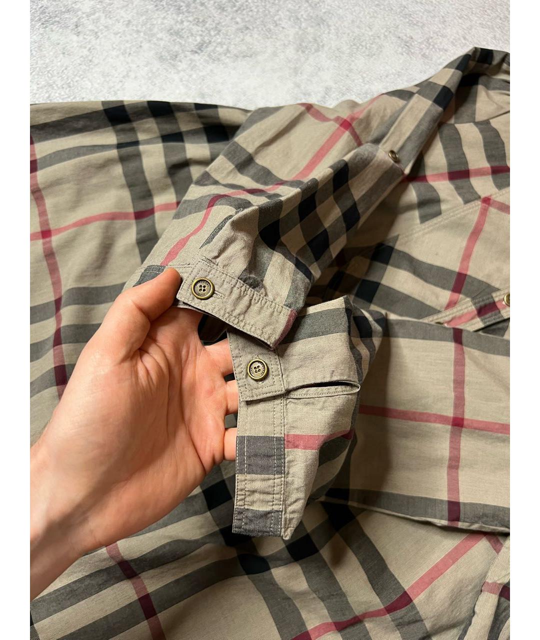 BURBERRY Мульти хлопковая рубашка, фото 5