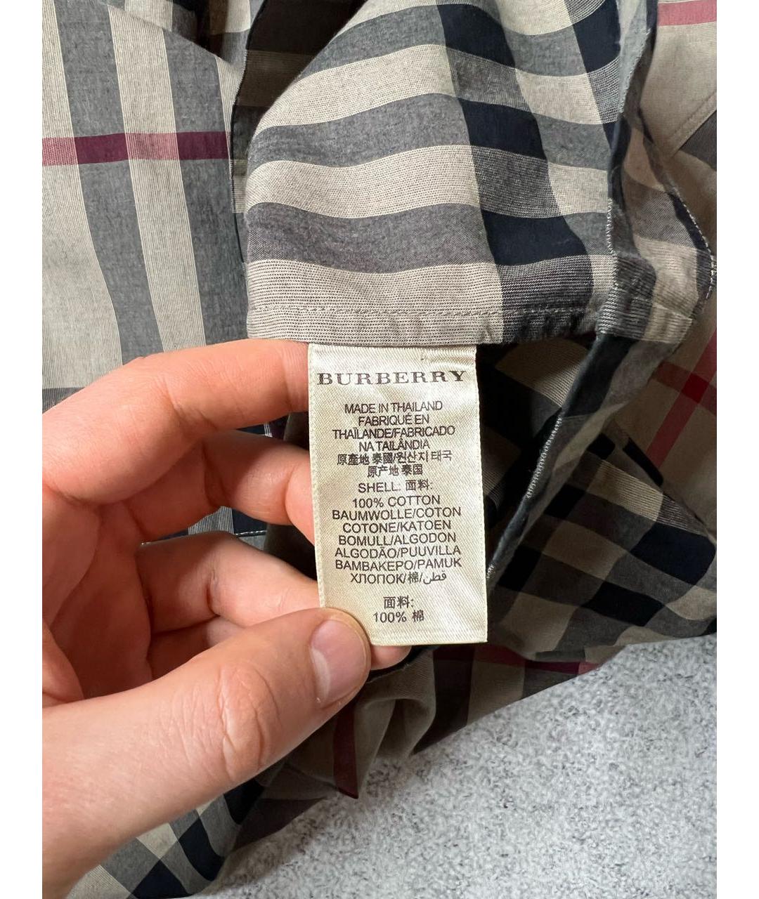 BURBERRY Мульти хлопковая рубашка, фото 7