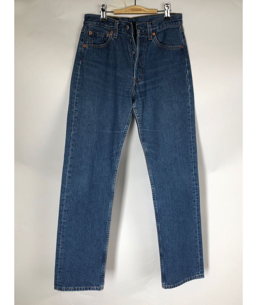 LEVI'S Синие прямые джинсы, фото 4