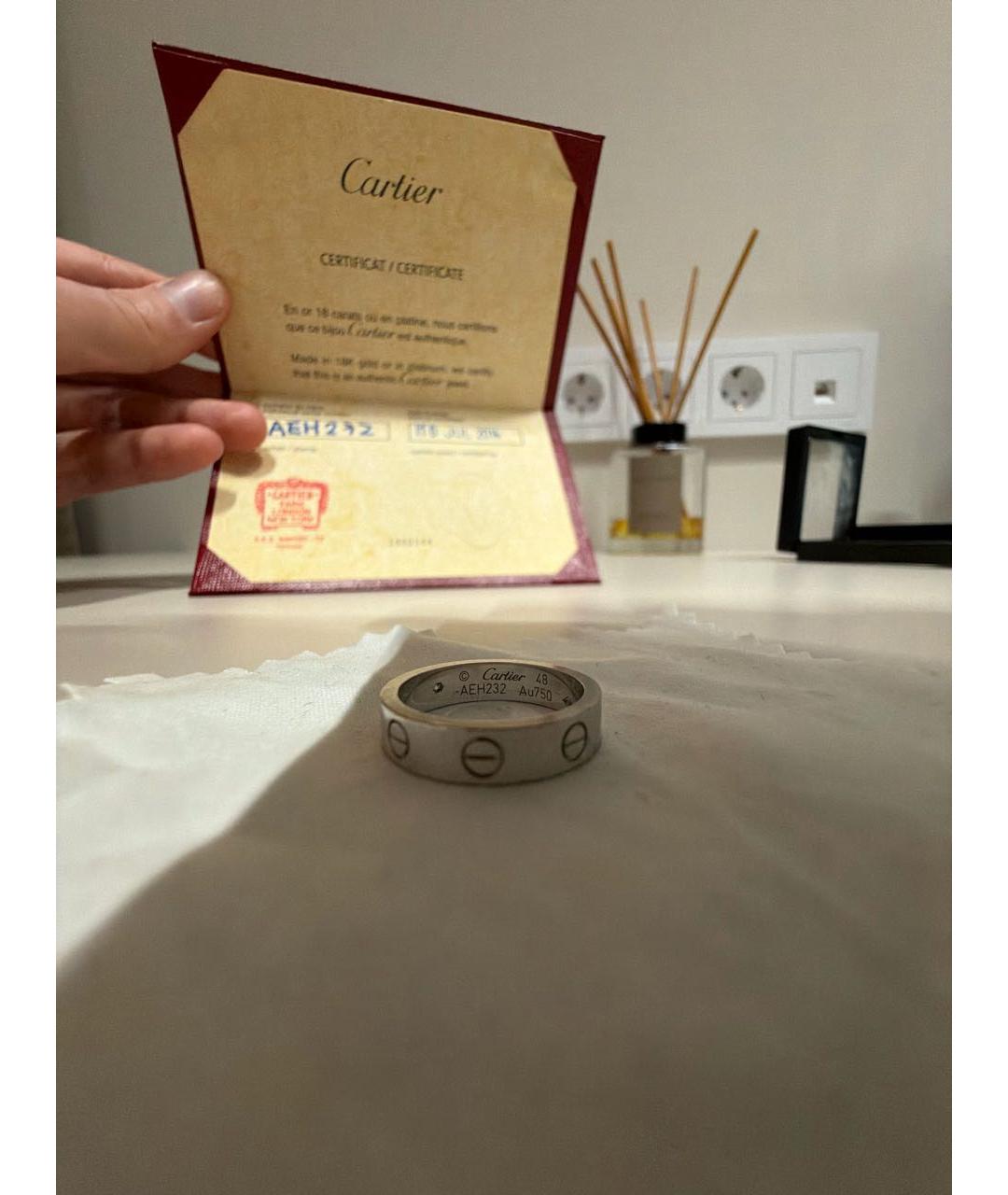 CARTIER Серое кольцо из белого золота, фото 4