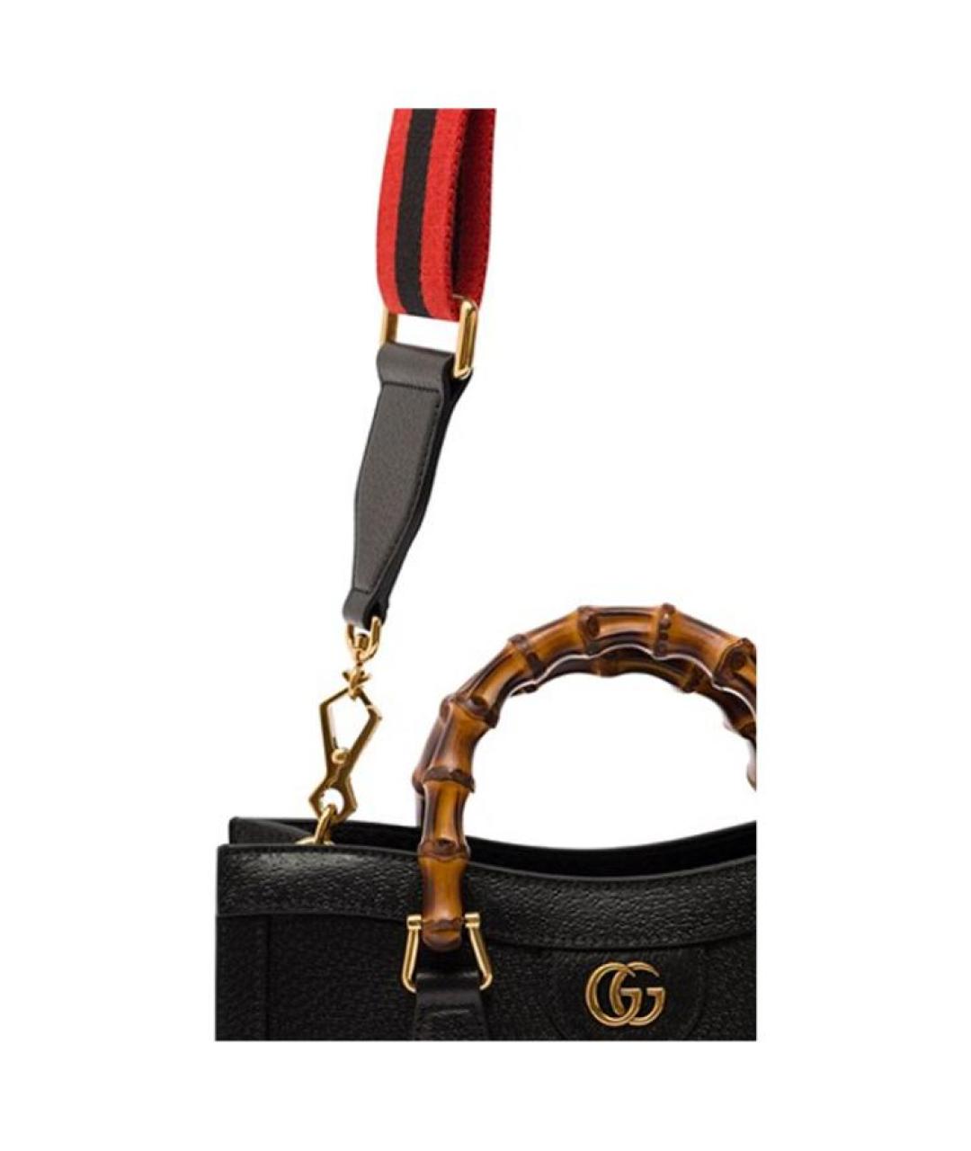 GUCCI Черная кожаная сумка через плечо, фото 3