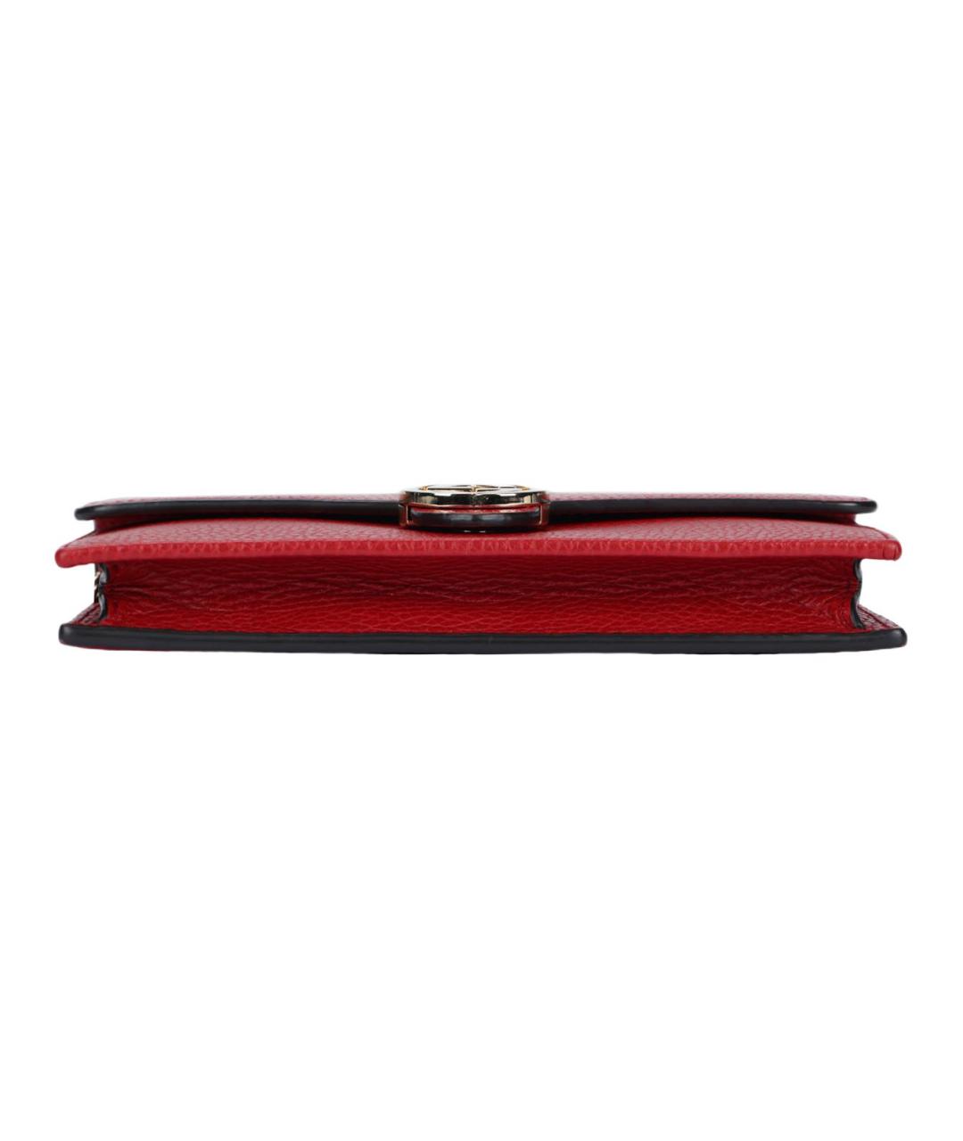 GUCCI Красная кожаная сумка через плечо, фото 4