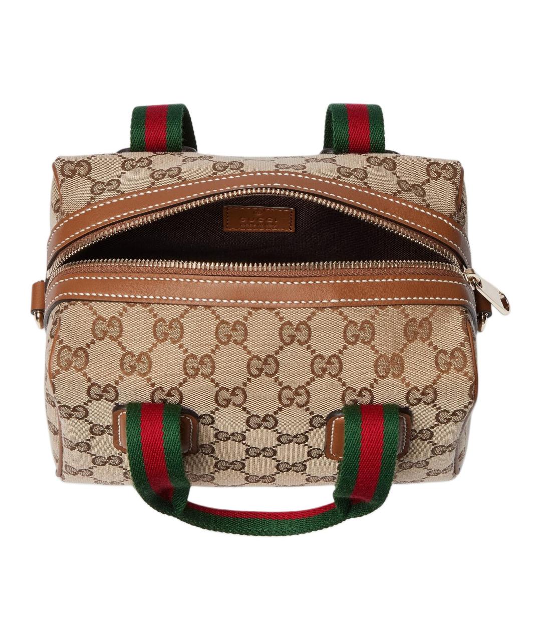 GUCCI Бежевая канва сумка через плечо, фото 4