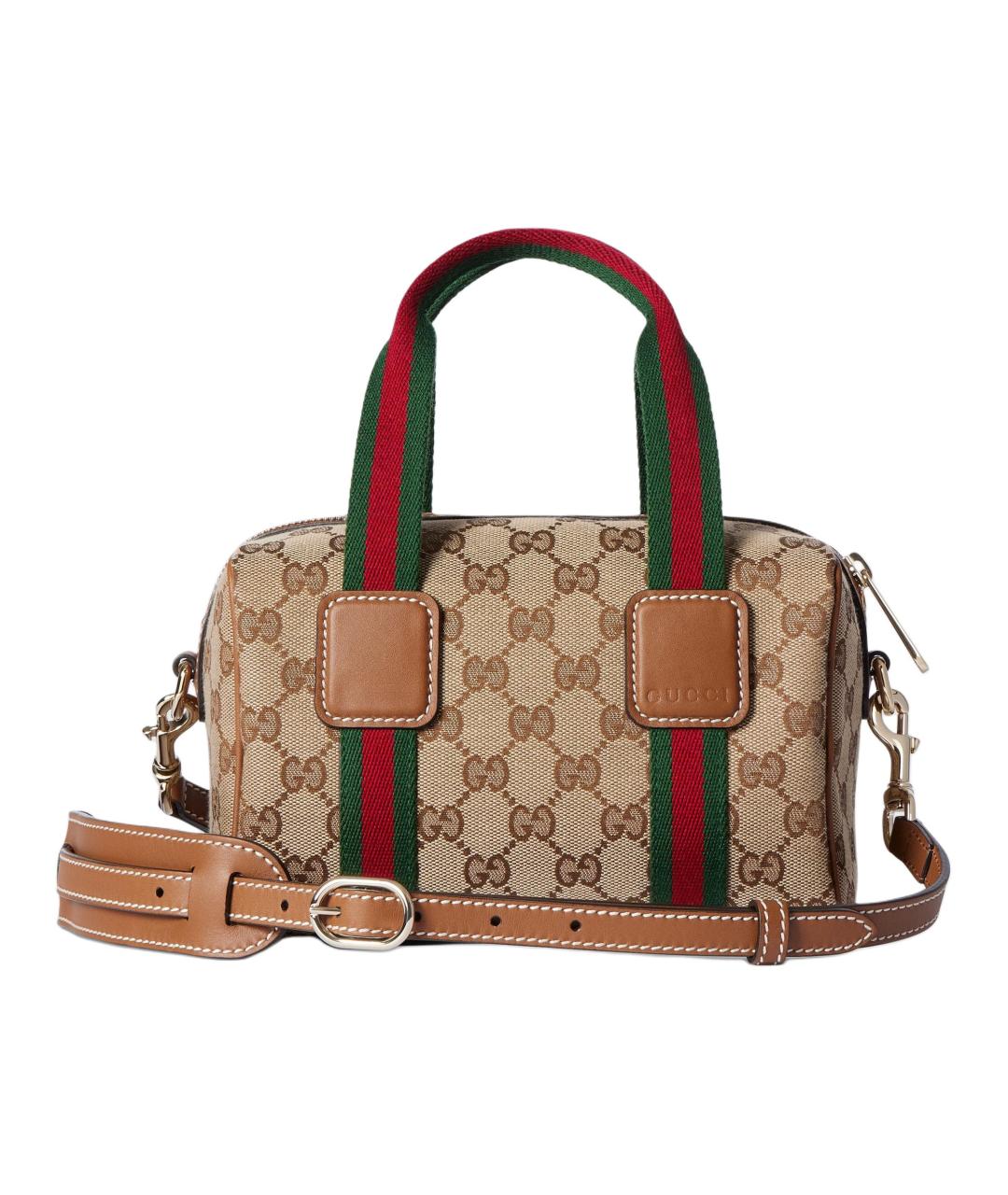 GUCCI Бежевая канва сумка через плечо, фото 3