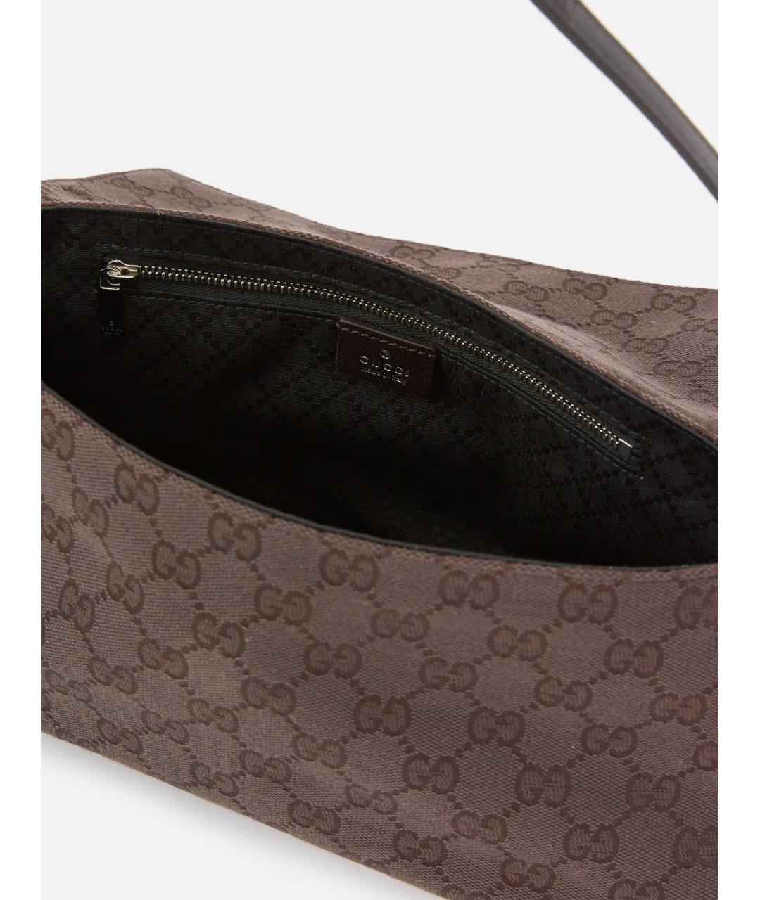 GUCCI Коричневая синтетическая сумка через плечо, фото 3