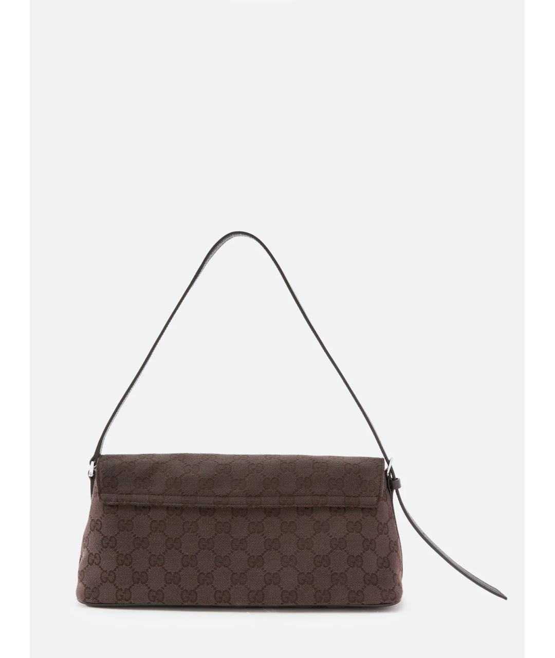 GUCCI Коричневая синтетическая сумка через плечо, фото 2