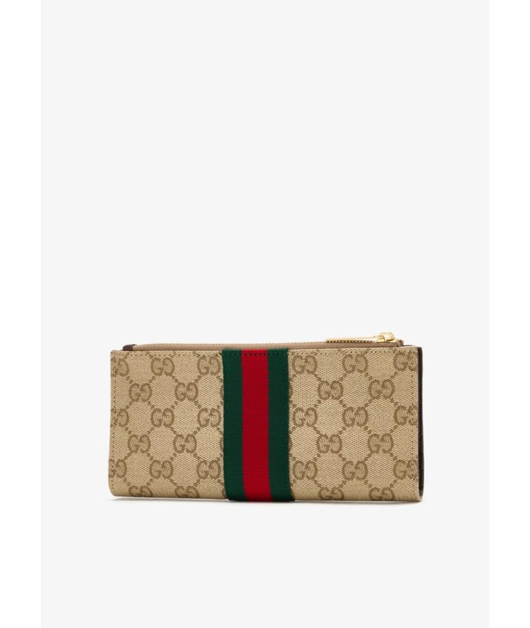 GUCCI Бежевый кошелек, фото 3