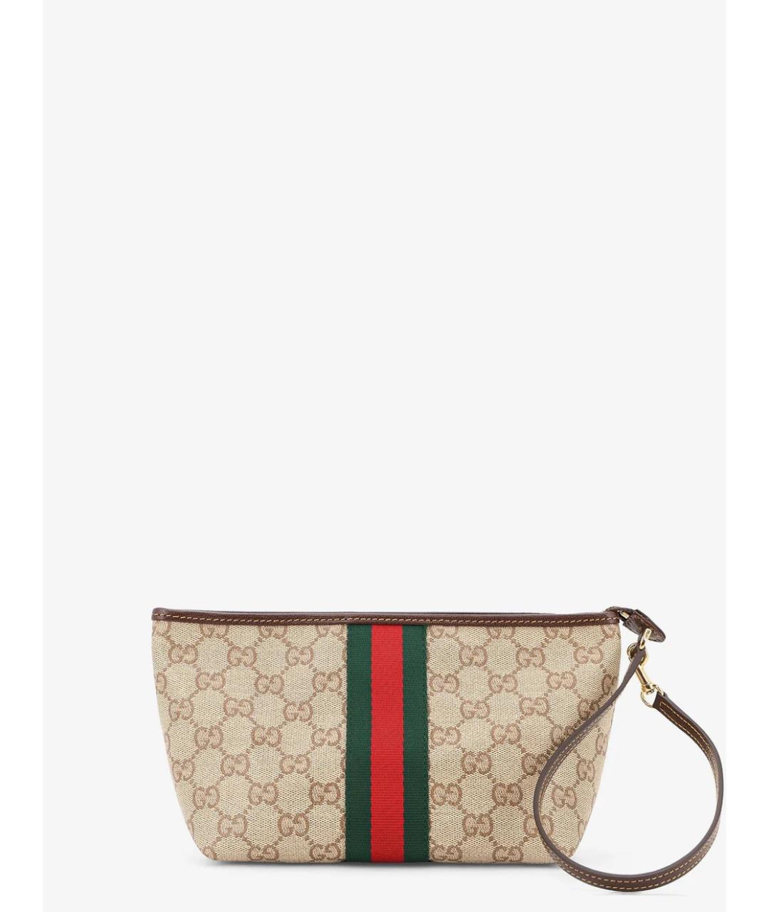 GUCCI Бежевая хлопковая сумка через плечо, фото 2