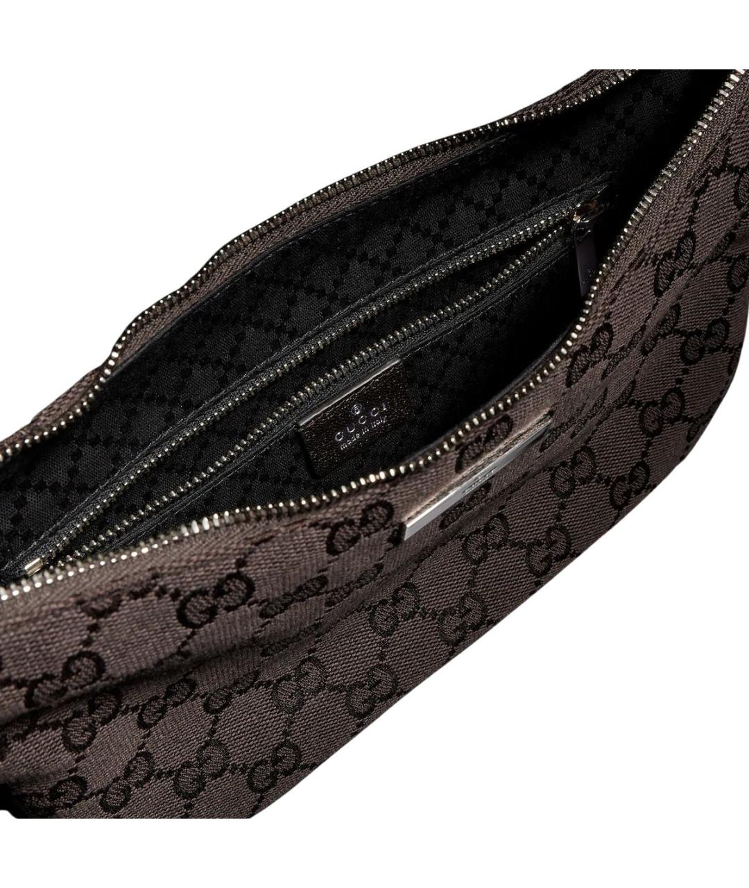 GUCCI Коричневая синтетическая сумка через плечо, фото 4