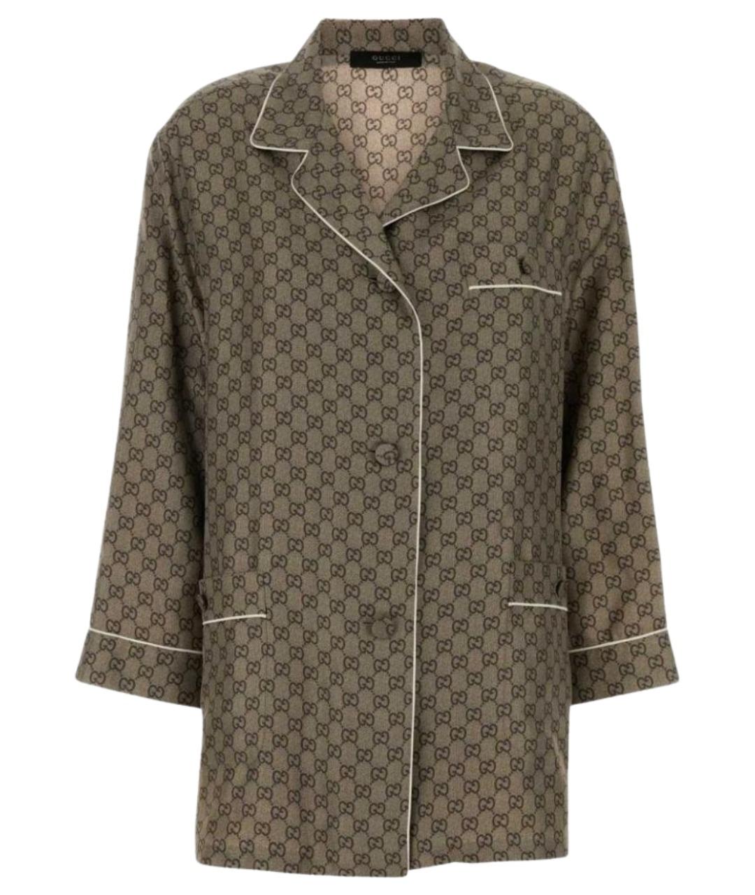 GUCCI Шелковая рубашка, фото 1