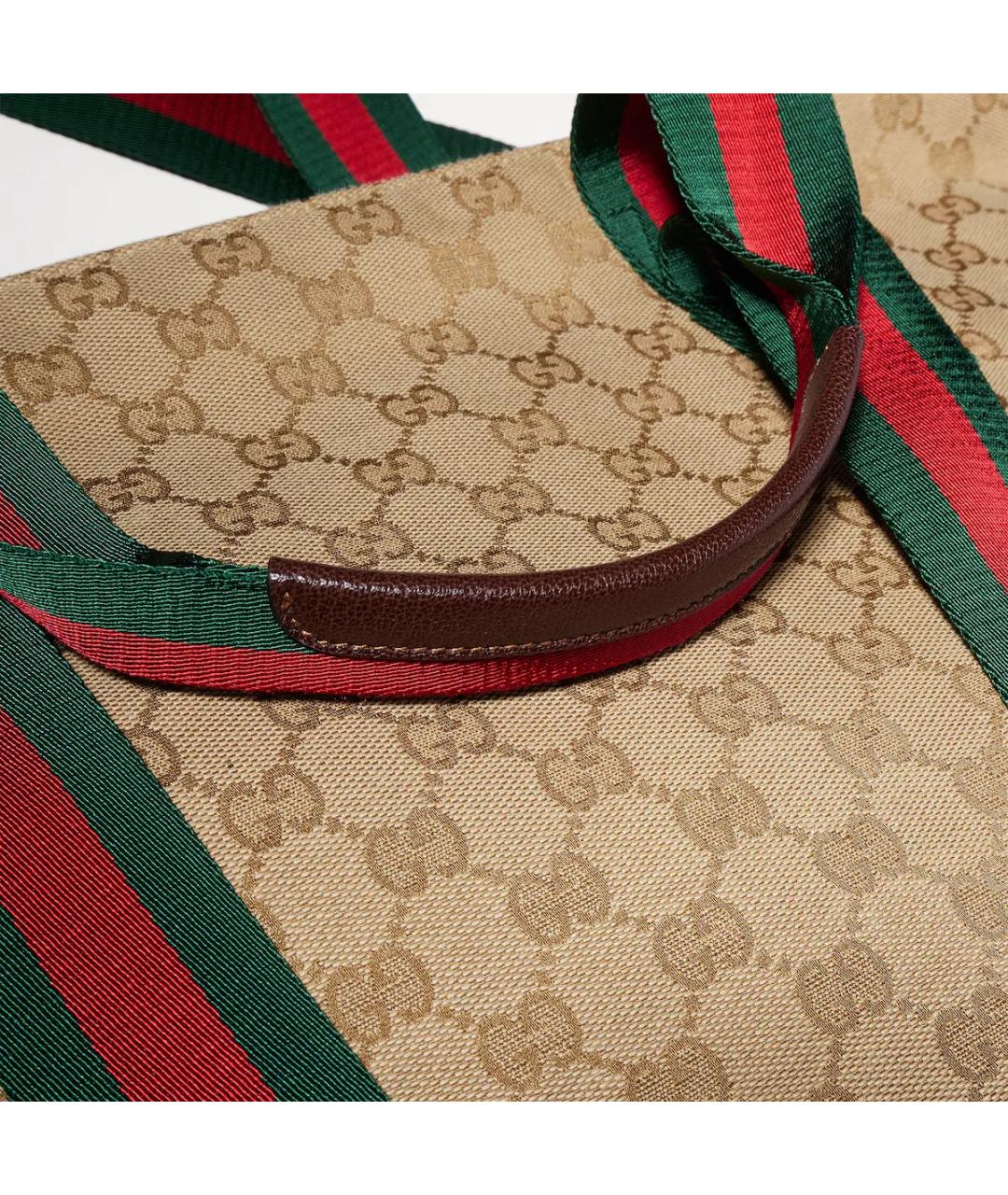 GUCCI Бежевая синтетическая сумка на плечо, фото 2
