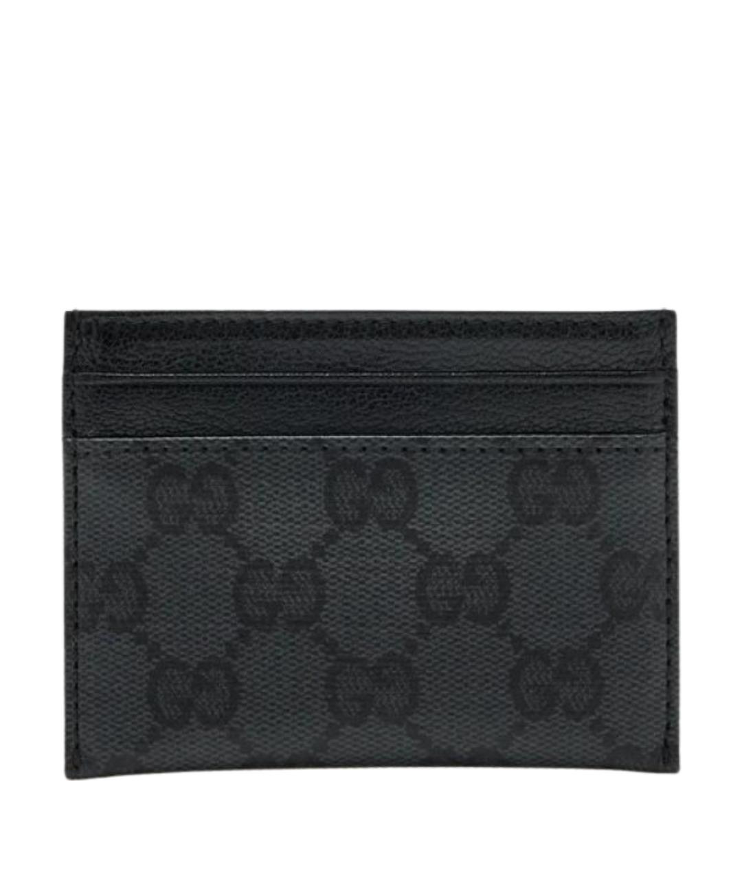 GUCCI Черный полиуретановый кардхолдер, фото 1